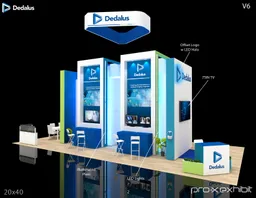 20x40 Île booth design by Pro-X Exhibits